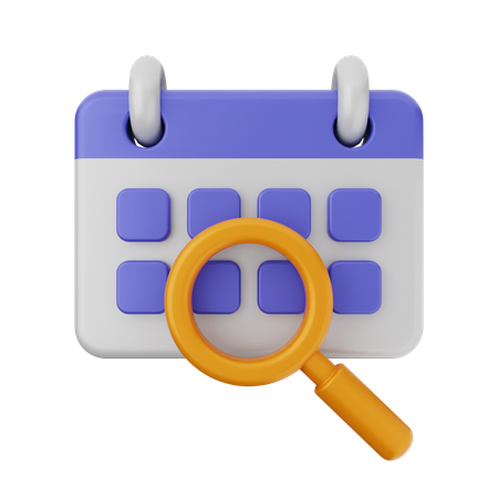 Scan Calendar  3D Icon