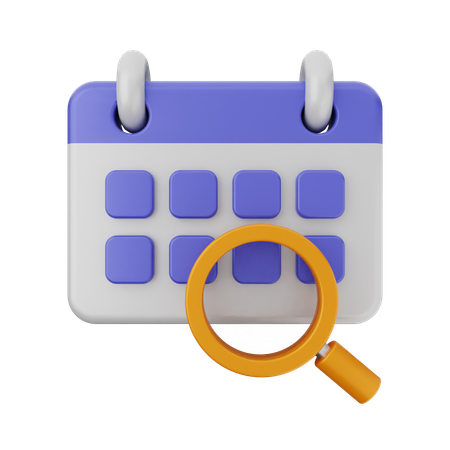 Analyser le calendrier  3D Icon