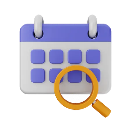 Analyser le calendrier  3D Icon