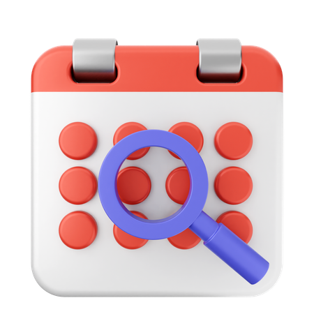 Analyser le calendrier  3D Icon