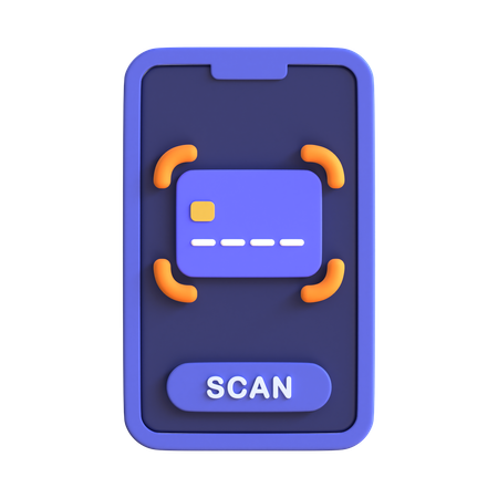 Scan Card  3D Icon