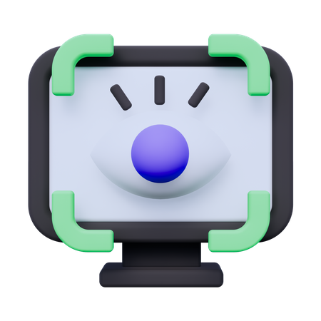 Scan Computer  3D Icon