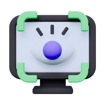 Scan Computer  3D Icon