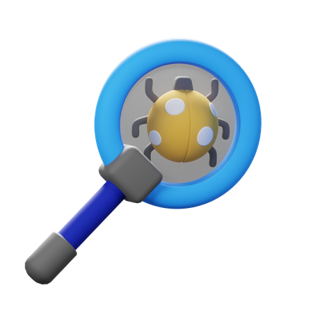 Scan de virus  3D Icon