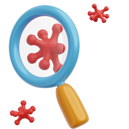 Scan de virus  3D Icon