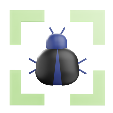 Scan de virus  3D Icon