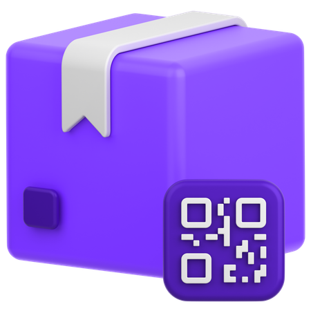 Scan Delivery Code  3D Icon