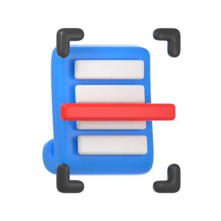 Scan Document  3D Icon