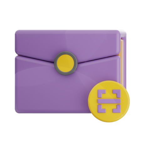 Scan Email  3D Icon