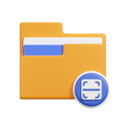 Scan Folder  3D Icon