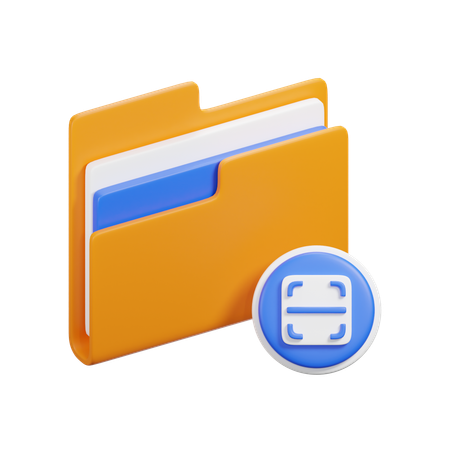 Scan Folder  3D Icon