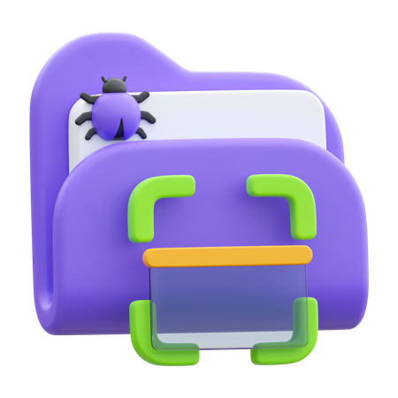 Scan Folder  3D Icon