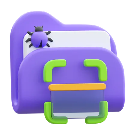 Scan Folder  3D Icon