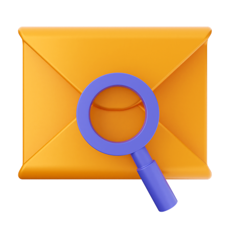 Scan Mail Message  3D Icon