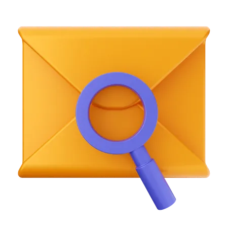 E-Mail-Nachricht scannen  3D Icon