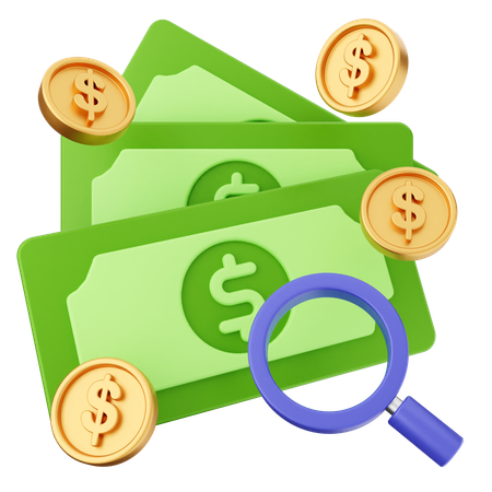 Scan Money  3D Icon