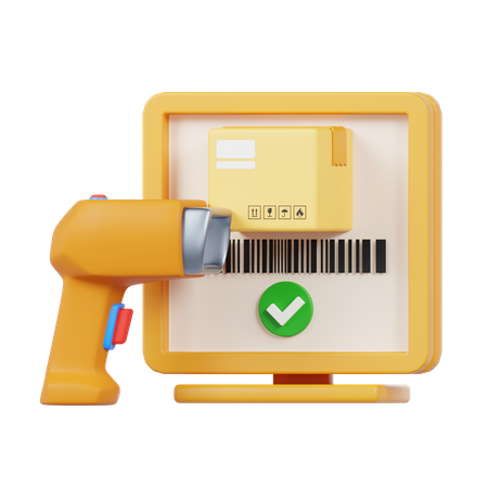 Scan Pacakge  3D Icon