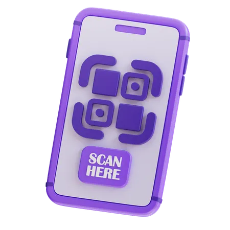 3 D Rendering Scan Qr Code Icon 3D Icon