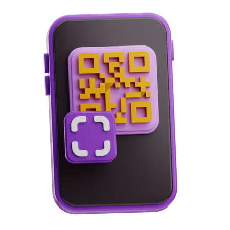 QRをスキャン  3D Icon