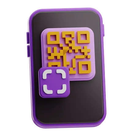 QRをスキャン  3D Icon