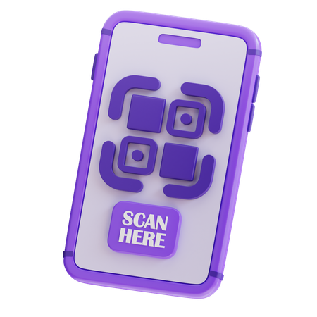 Scan Qr  3D Icon