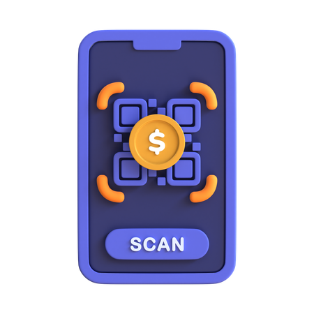 Scan Qr  3D Icon