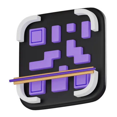 QR Code Scan Icon Ideal For Conveying Modernity Security And Digital Innovation In Your Projects 3 D Render Illustration 3D Icon