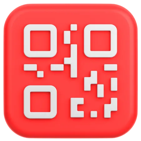 QRコードをスキャン  3D Icon