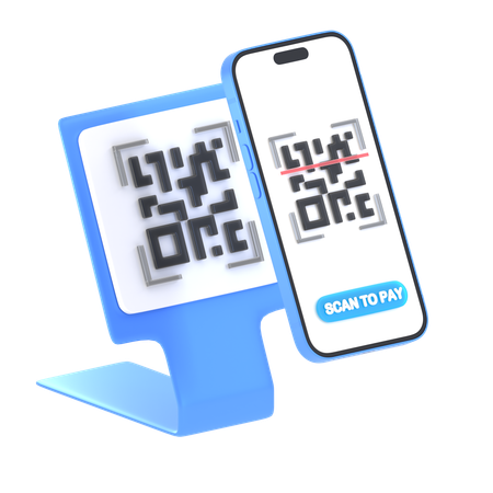 Scan Qr Code  3D Icon