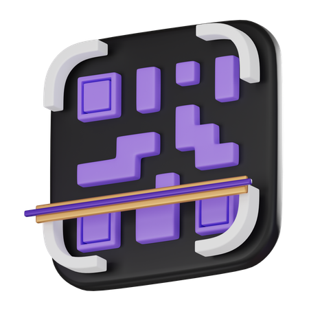 Scan Qr Code  3D Icon