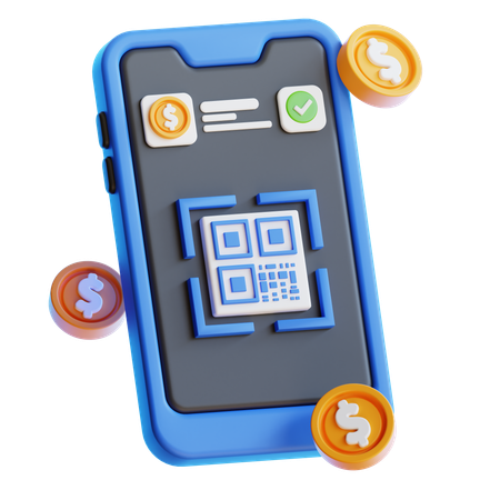 Scan Qr Code  3D Icon