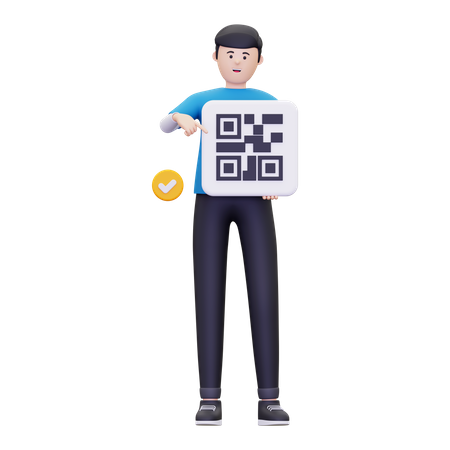 Scan The Barcode Here  3D Illustration
