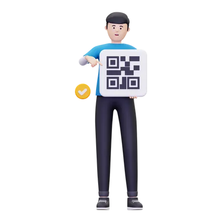 Scan The Barcode Here  3D Illustration