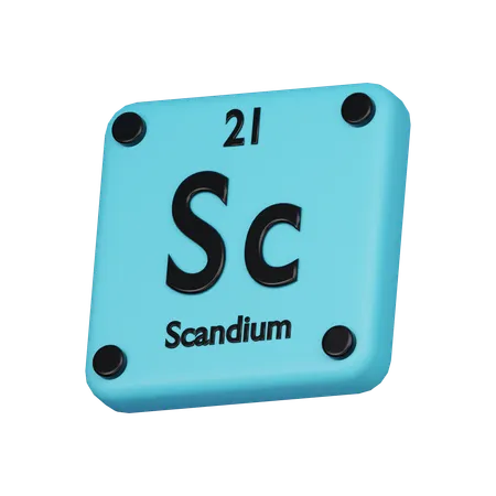 Scandium Element 3 D Icon 3D Icon