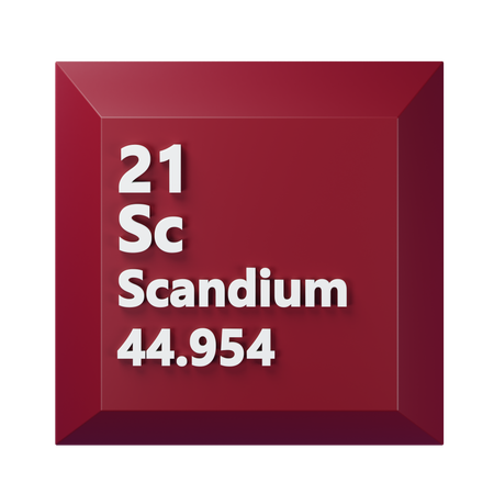 Scandium  3D Icon