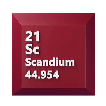 Scandium  3D Icon