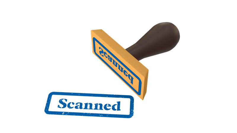 Scanned  3D Icon