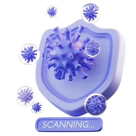 Virenscanner  3D Icon