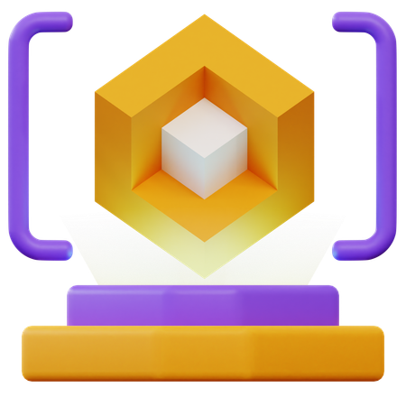Scanner 3D  3D Icon