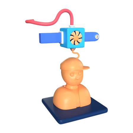 Scanner 3D  3D Icon