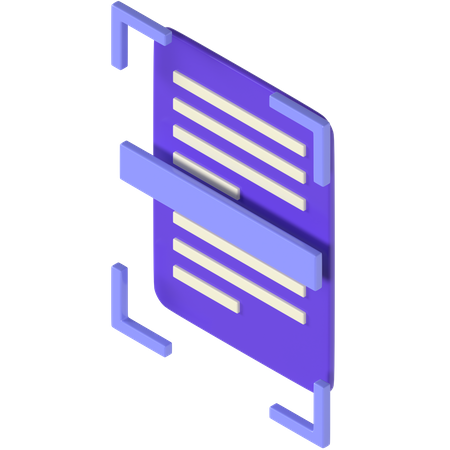 Scanner de fichiers  3D Icon
