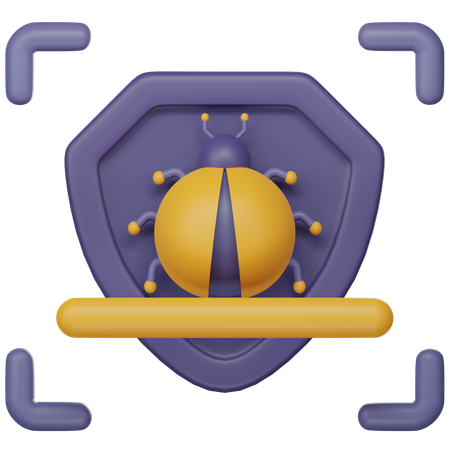 Scanner de logiciels malveillants  3D Icon