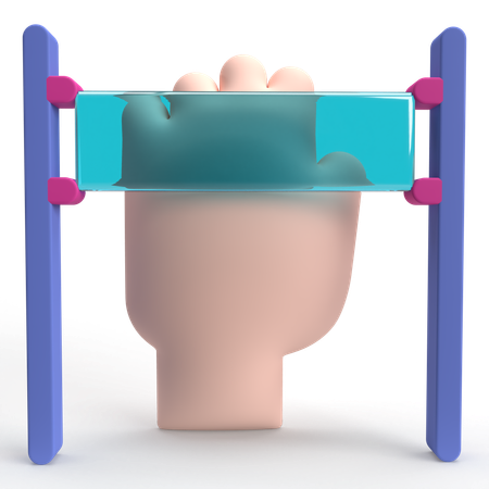 Scanner de palma  3D Icon