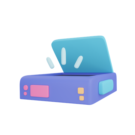 Scanner Machine  3D Icon