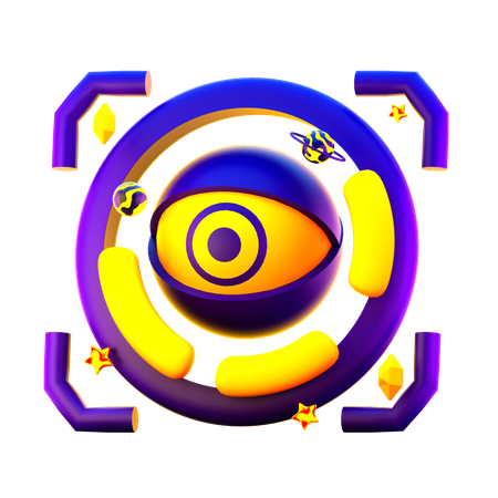 Scanner ocular  3D Icon