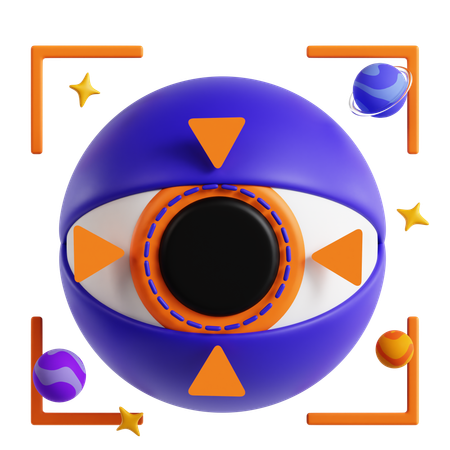 Scanner ocular  3D Icon