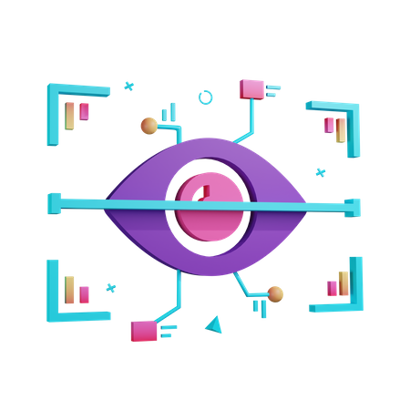 Scanner ocular  3D Icon