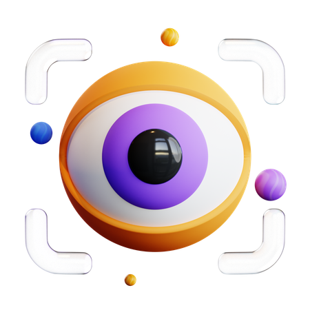 Scanner ocular  3D Icon