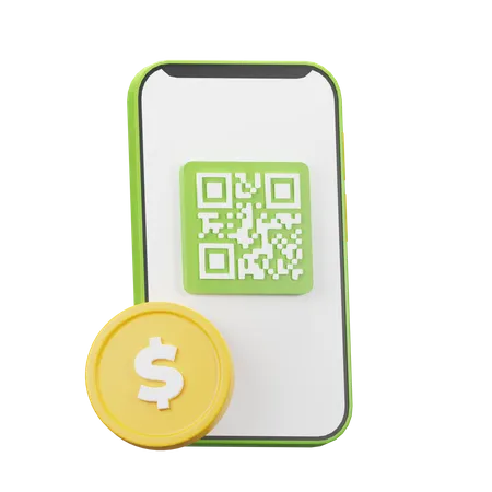 Scanner QR  3D Icon