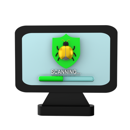 Scanning Bug  3D Icon